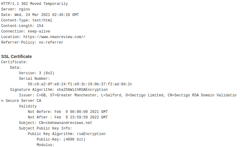 Fig. 7: HTTPS details of another Cobalt Strike C&amp;C server