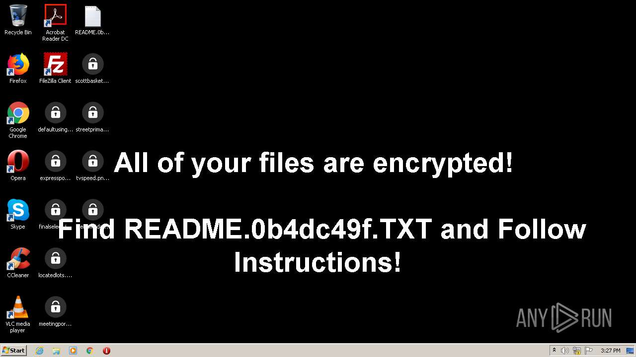 Obr. 26: Počítač infikovaný ransomvérom DarkSide
